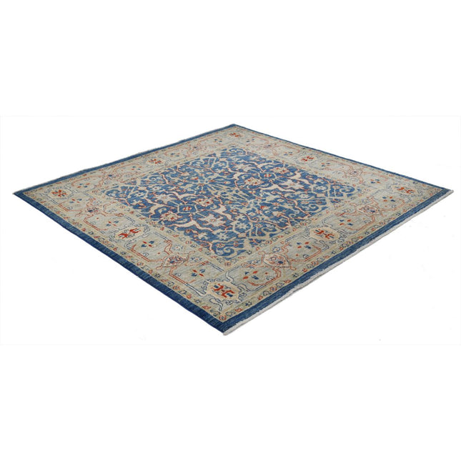 Ziegler 5'0" X 4'10" Wool Hand-Knotted Rug