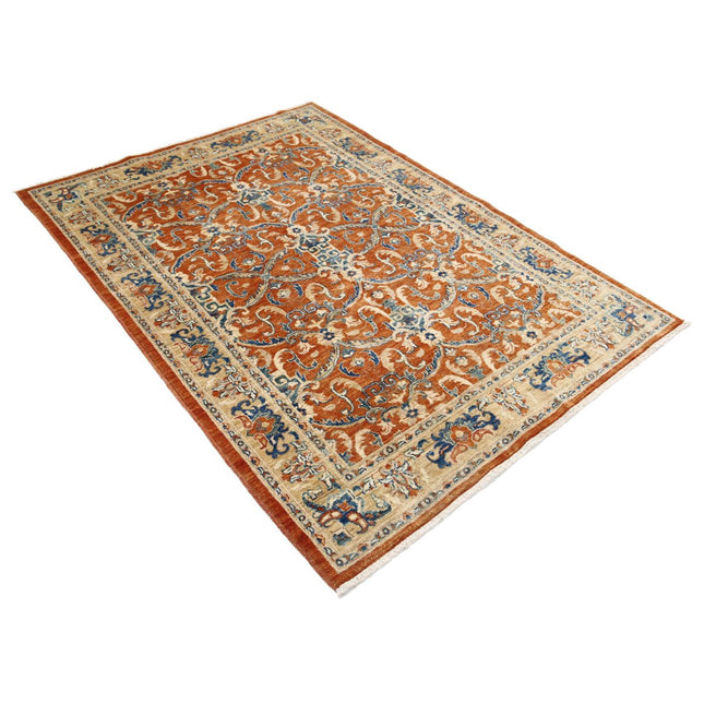 Ziegler 4'6" X 6'3" Wool Hand-Knotted Rug