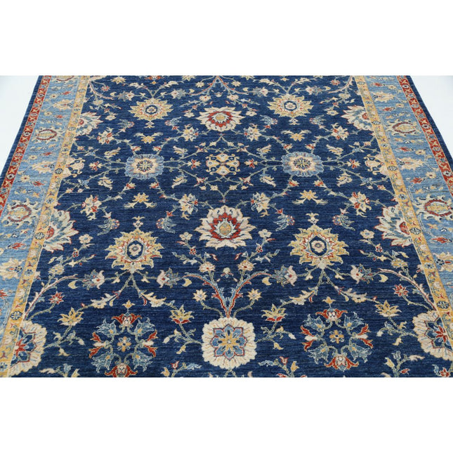 Ziegler 6'7" X 9'5" Wool Hand-Knotted Rug