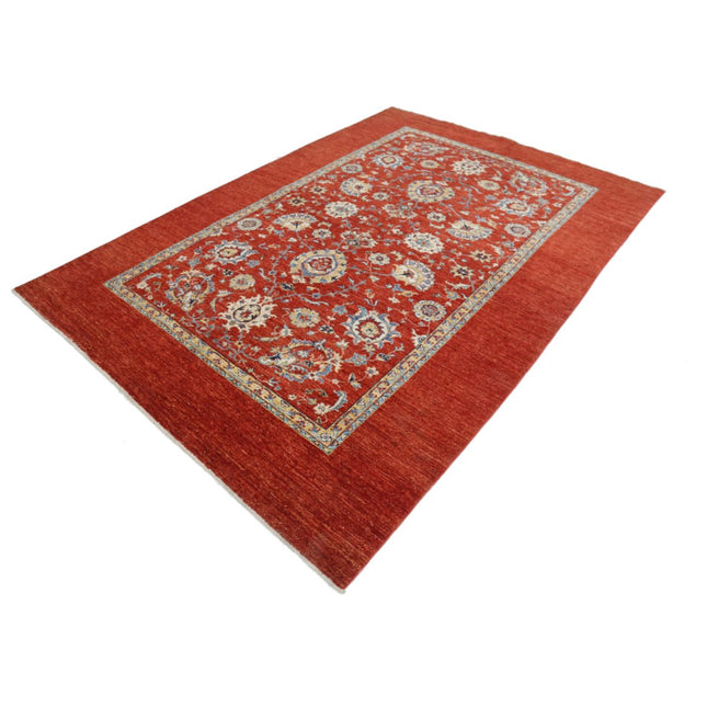 Ziegler 6'7" X 9'5" Wool Hand-Knotted Rug