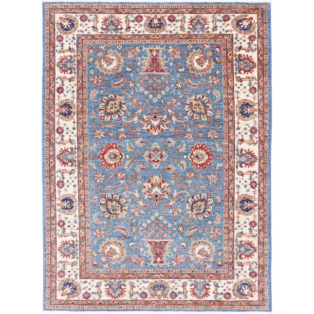 sapphire blue rug, shetucket bohemian power loom performance blue/pink/orange rug, sky blue bath rug