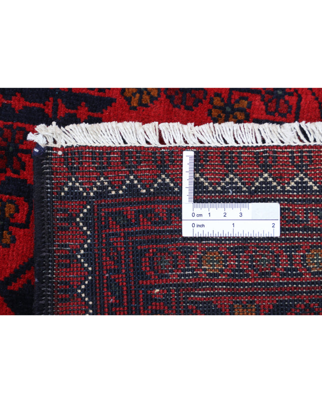 Afghan 8' 4" X 11' 3" Hand Knotted Wool Rug 8' 4" X 11' 3" (254 X 343) / Red / Wool