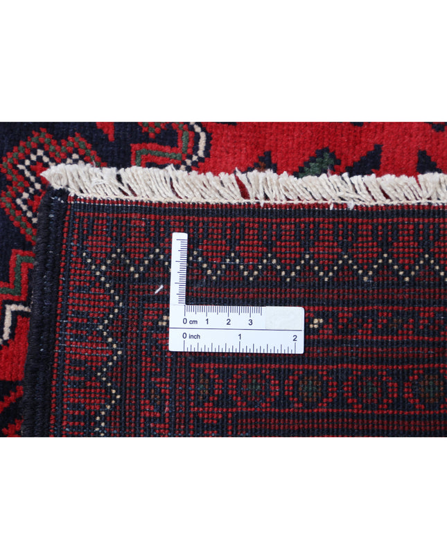 Afghan 9' 10" X 16' 1" Hand Knotted Wool Rug 9' 10" X 16' 1" (300 X 490) / Red / Wool