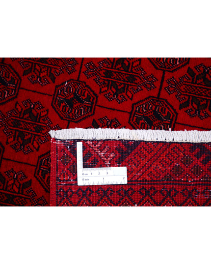 Afghan 7' 9" X 10' 8" Hand Knotted Wool Rug 7' 9" X 10' 8" (236 X 325) / Red / Wool