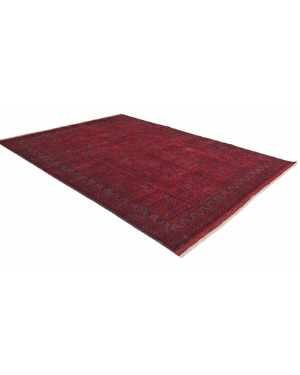 Afghan 8' 2" X 10' 10" Hand Knotted Wool Rug 8' 2" X 10' 10" (249 X 330) / Red / Wool