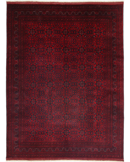 Afghan 8' 2" X 10' 10" Hand Knotted Wool Rug 8' 2" X 10' 10" (249 X 330) / Red / Wool