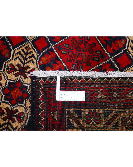 Afghan 9' 10" X 12' 5" Hand Knotted Wool Rug 9' 10" X 12' 5" (300 X 379) / Blue / Wool