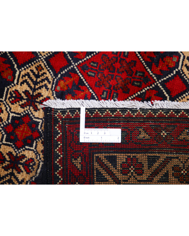 Afghan 9' 10" X 12' 5" Hand Knotted Wool Rug 9' 10" X 12' 5" (300 X 379) / Blue / Wool