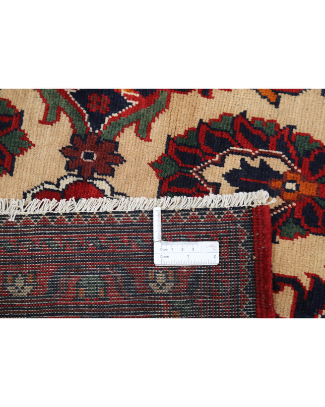 Afghan 13' 0" X 18' 11" Hand Knotted Wool Rug 13' 0" X 18' 11" (396 X 577) / Beige / Wool