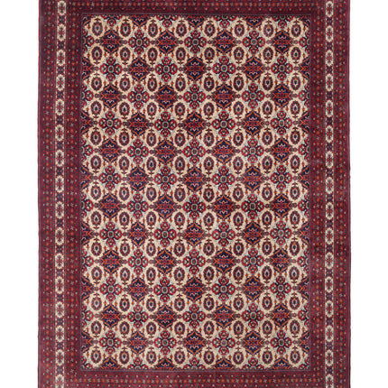 Afghan 13' 0" X 18' 11" Hand Knotted Wool Rug 13' 0" X 18' 11" (396 X 577) / Beige / Wool