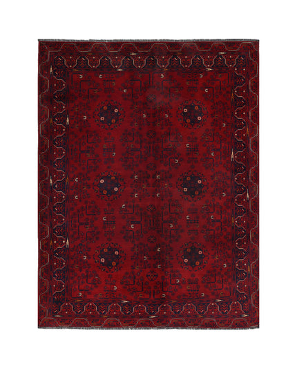 Afghan 4' 10" X 6' 4" Hand Knotted Wool Rug 4' 10" X 6' 4" (147 X 193) / Red / Wool