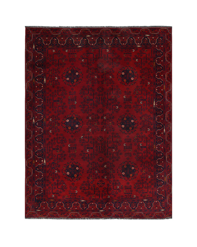 Afghan 4' 10" X 6' 4" Hand Knotted Wool Rug 4' 10" X 6' 4" (147 X 193) / Red / Wool