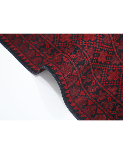 Afghan 8' 2" X 10' 11" Hand Knotted Wool Rug 8' 2" X 10' 11" (249 X 333) / Red / Wool