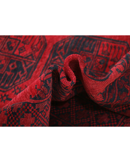 Afghan 8' 2" X 10' 11" Hand Knotted Wool Rug 8' 2" X 10' 11" (249 X 333) / Red / Wool
