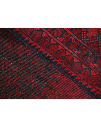 Afghan 8' 2" X 10' 11" Hand Knotted Wool Rug 8' 2" X 10' 11" (249 X 333) / Red / Wool