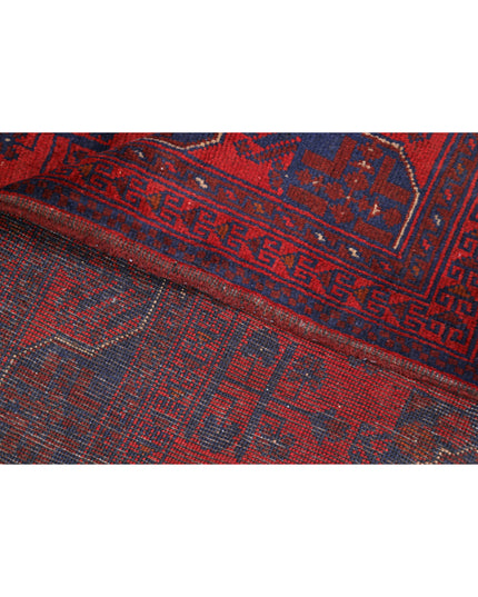 Afghan 4' 10" X 6' 4" Hand Knotted Wool Rug 4' 10" X 6' 4" (147 X 193) / Red / Wool