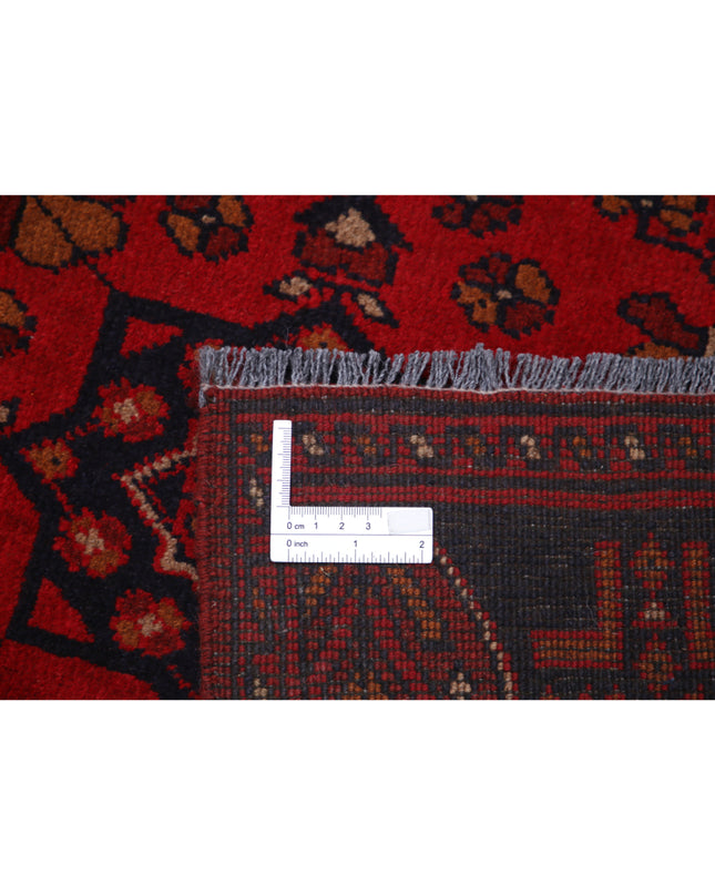 Afghan 2' 7" X 15' 11" Hand Knotted Wool Rug 2' 7" X 15' 11" (79 X 485) / Red / Wool