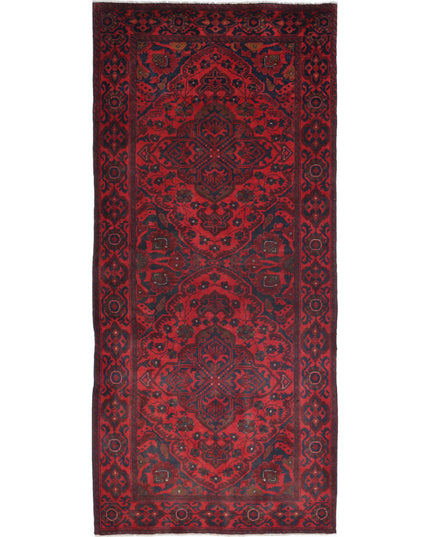 Afghan 2' 10" X 6' 7" Hand Knotted Wool Rug 2' 10" X 6' 7" (86 X 201) / Red / Wool