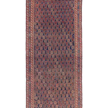 Afshar 6' 3" X 15' 5" Hand Knotted Wool Rug 6' 3" X 15' 5" (191 X 470) / Blue / Wool