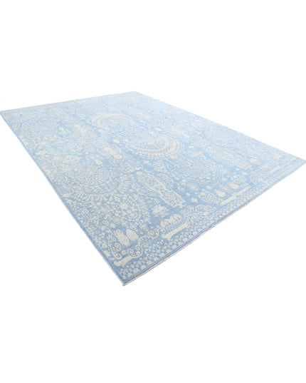 Ariana 10' 0" X 13' 2" Hand Knotted Wool Rug 10' 0" X 13' 2" (305 X 401) / Teal / Wool