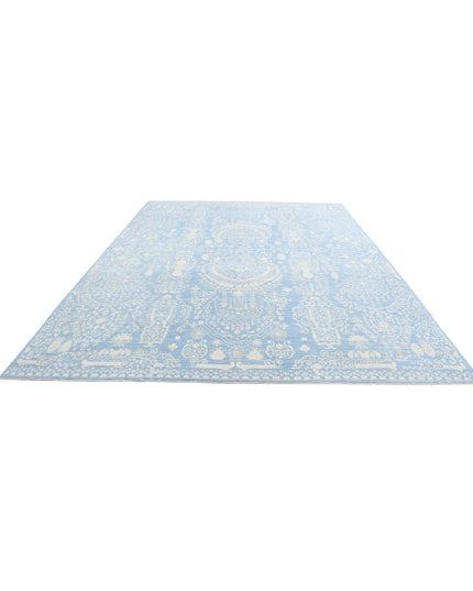 Ariana 10' 0" X 13' 2" Hand Knotted Wool Rug 10' 0" X 13' 2" (305 X 401) / Teal / Wool