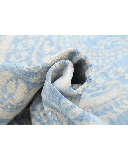 Ariana 10' 0" X 13' 2" Hand Knotted Wool Rug 10' 0" X 13' 2" (305 X 401) / Teal / Wool