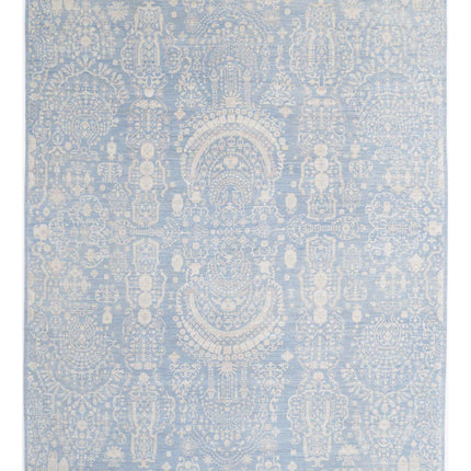 Ariana 10' 0" X 13' 2" Hand Knotted Wool Rug 10' 0" X 13' 2" (305 X 401) / Teal / Wool