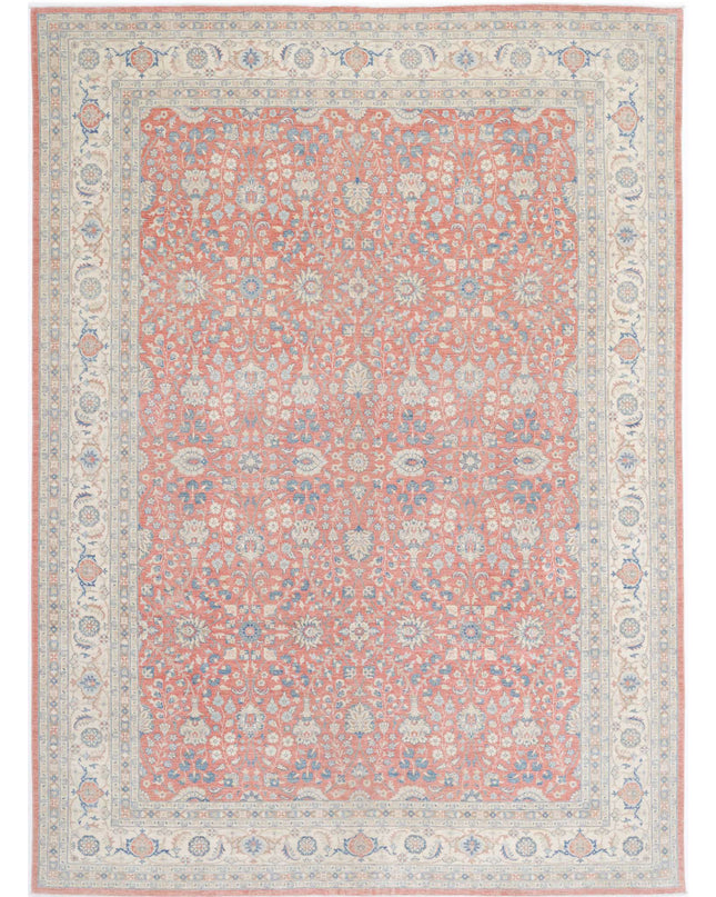 Ariana 9' 11" X 13' 5" Hand Knotted Wool Rug 9' 11" X 13' 5" (302 X 409) / Pink / Wool