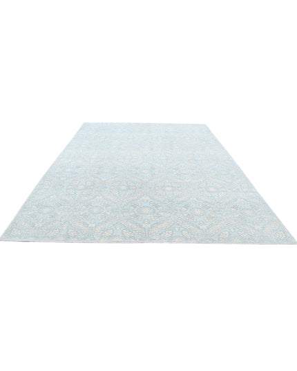 Ariana 8' 10" X 11' 5" Hand Knotted Wool Rug 8' 10" X 11' 5" (269 X 348) / Teal / Wool