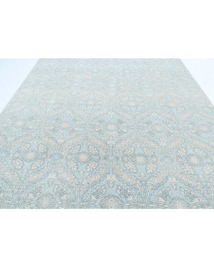Ariana 8' 10" X 11' 5" Hand Knotted Wool Rug 8' 10" X 11' 5" (269 X 348) / Teal / Wool