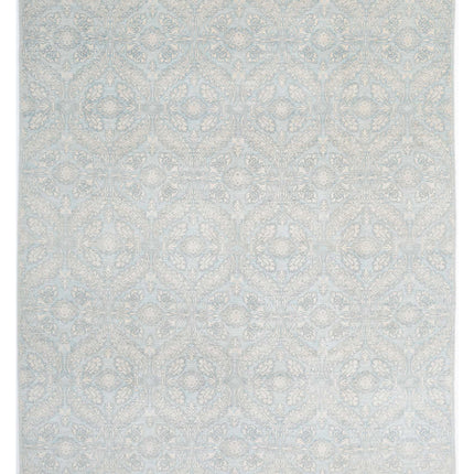 Ariana 8' 10" X 11' 5" Hand Knotted Wool Rug 8' 10" X 11' 5" (269 X 348) / Teal / Wool