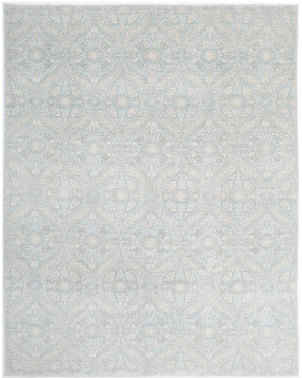Ariana 8' 10" X 11' 5" Hand Knotted Wool Rug 8' 10" X 11' 5" (269 X 348) / Teal / Wool