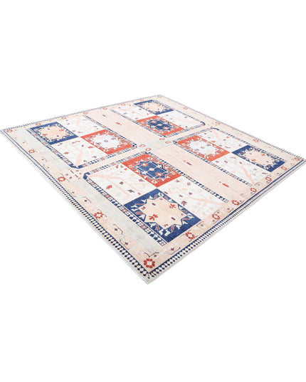 Ariana 8' 0" X 8' 0" Hand Knotted Wool Rug 8' 0" X 8' 0" (244 X 244) / Ivory / Wool