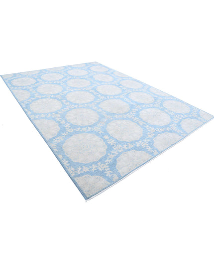 Ariana 9' 2" X 12' 0" Hand Knotted Wool Rug 9' 2" X 12' 0" (280 X 366) / Blue / Wool