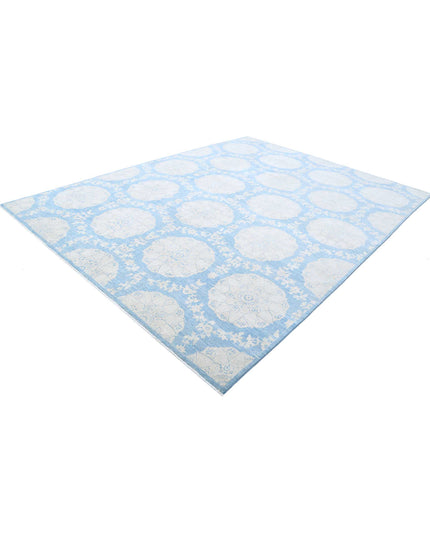 Ariana 9' 2" X 12' 0" Hand Knotted Wool Rug 9' 2" X 12' 0" (280 X 366) / Blue / Wool