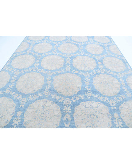 Ariana 9' 2" X 12' 0" Hand Knotted Wool Rug 9' 2" X 12' 0" (280 X 366) / Blue / Wool