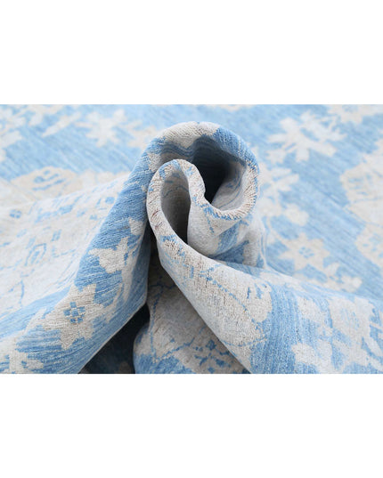 Ariana 9' 2" X 12' 0" Hand Knotted Wool Rug 9' 2" X 12' 0" (280 X 366) / Blue / Wool