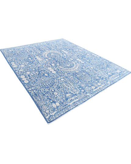 Ariana 8' 0" X 9' 8" Hand Knotted Wool Rug 8' 0" X 9' 8" (244 X 295) / Blue / Wool