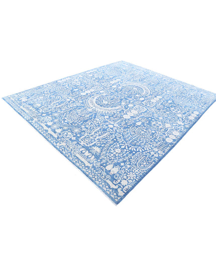 Ariana 8' 0" X 9' 8" Hand Knotted Wool Rug 8' 0" X 9' 8" (244 X 295) / Blue / Wool
