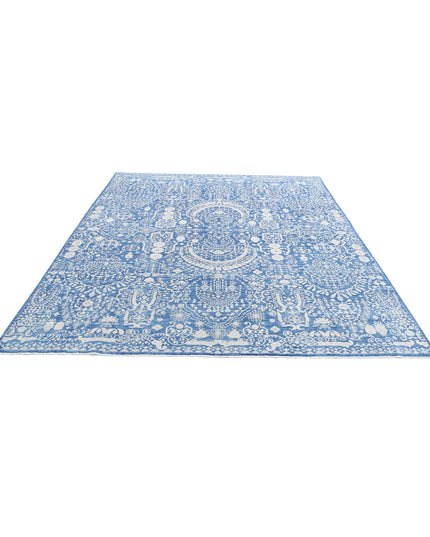Ariana 8' 0" X 9' 8" Hand Knotted Wool Rug 8' 0" X 9' 8" (244 X 295) / Blue / Wool