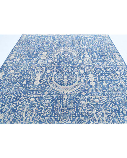 Ariana 8' 0" X 9' 8" Hand Knotted Wool Rug 8' 0" X 9' 8" (244 X 295) / Blue / Wool