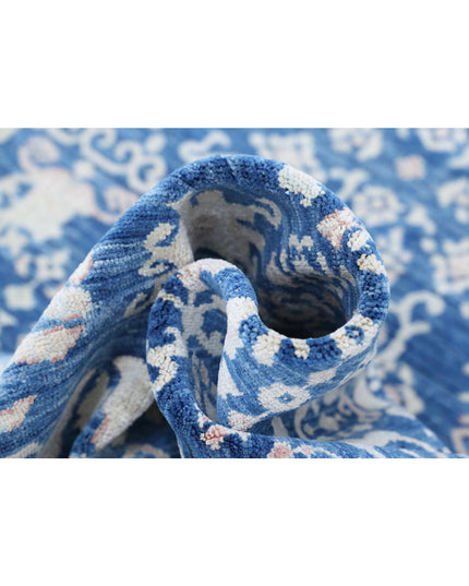 Ariana 8' 0" X 9' 8" Hand Knotted Wool Rug 8' 0" X 9' 8" (244 X 295) / Blue / Wool