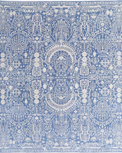 Ariana 8' 0" X 9' 8" Hand Knotted Wool Rug 8' 0" X 9' 8" (244 X 295) / Blue / Wool