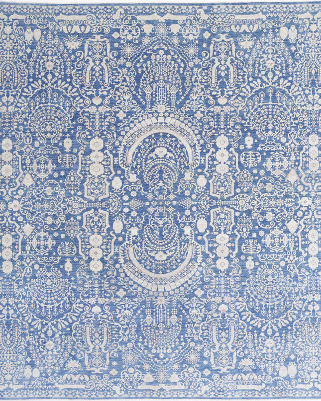 Ariana 8' 0" X 9' 8" Hand Knotted Wool Rug 8' 0" X 9' 8" (244 X 295) / Blue / Wool