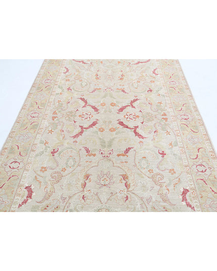 Ariana 5' 10" X 9' 2" Hand Knotted Wool Rug 5' 10" X 9' 2" (178 X 280) / Brown / Wool