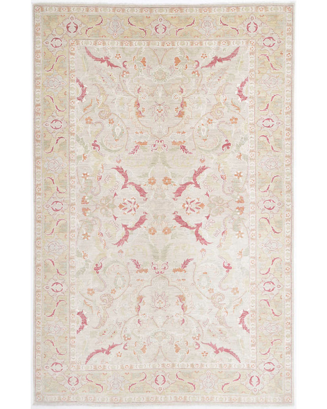 Ariana 5' 10" X 9' 2" Hand Knotted Wool Rug 5' 10" X 9' 2" (178 X 280) / Brown / Wool