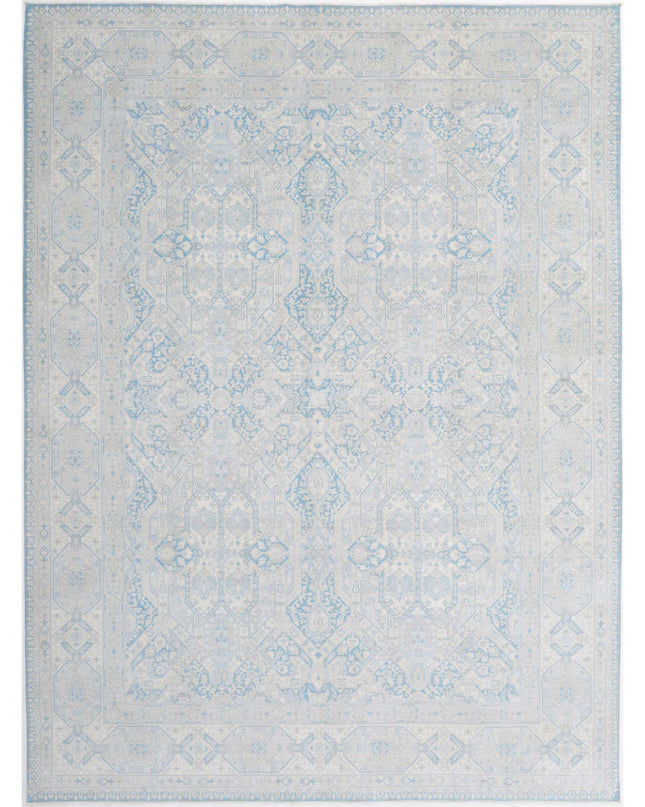 Ariana 9' 2" X 12' 4" Hand Knotted Wool Rug 9' 2" X 12' 4" (280 X 376) / Blue / Wool