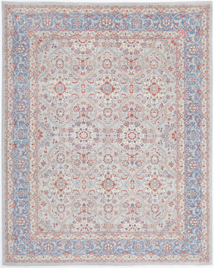 Ariana 8' 10" X 11' 4" Hand Knotted Wool Rug 8' 10" X 11' 4" (269 X 345) / Grey / Wool