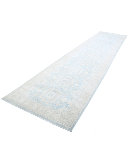 Ariana 3' 10" X 16' 8" Hand Knotted Wool Rug 3' 10" X 16' 8" (117 X 508) / Teal / Wool