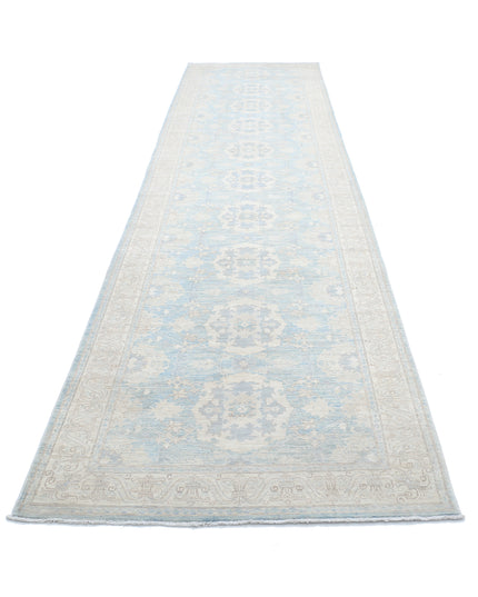 Ariana 3' 10" X 16' 8" Hand Knotted Wool Rug 3' 10" X 16' 8" (117 X 508) / Teal / Wool